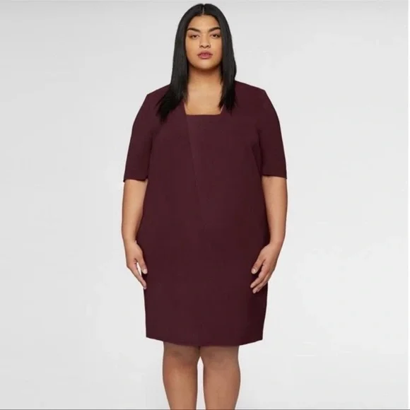 🤩Universal Standard Dress in Large! NWOT U.S. Size 22-24. Great Deep WineColor. - Picture 1 of 10